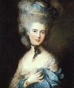 Thomas Gainsborough Portrait of a Lady in Blue 5 painting